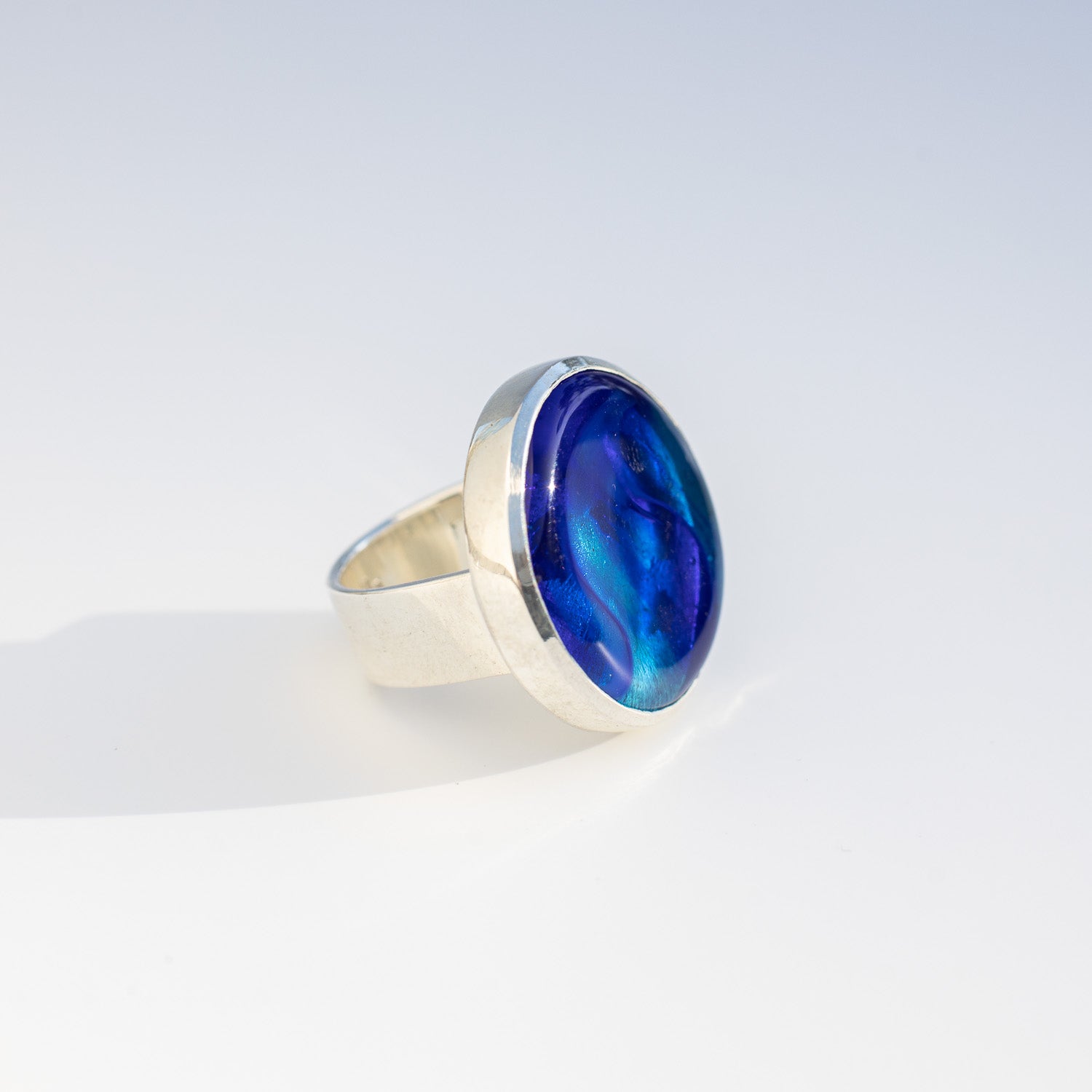 Athena Bluebell - Silver Ring (Small)