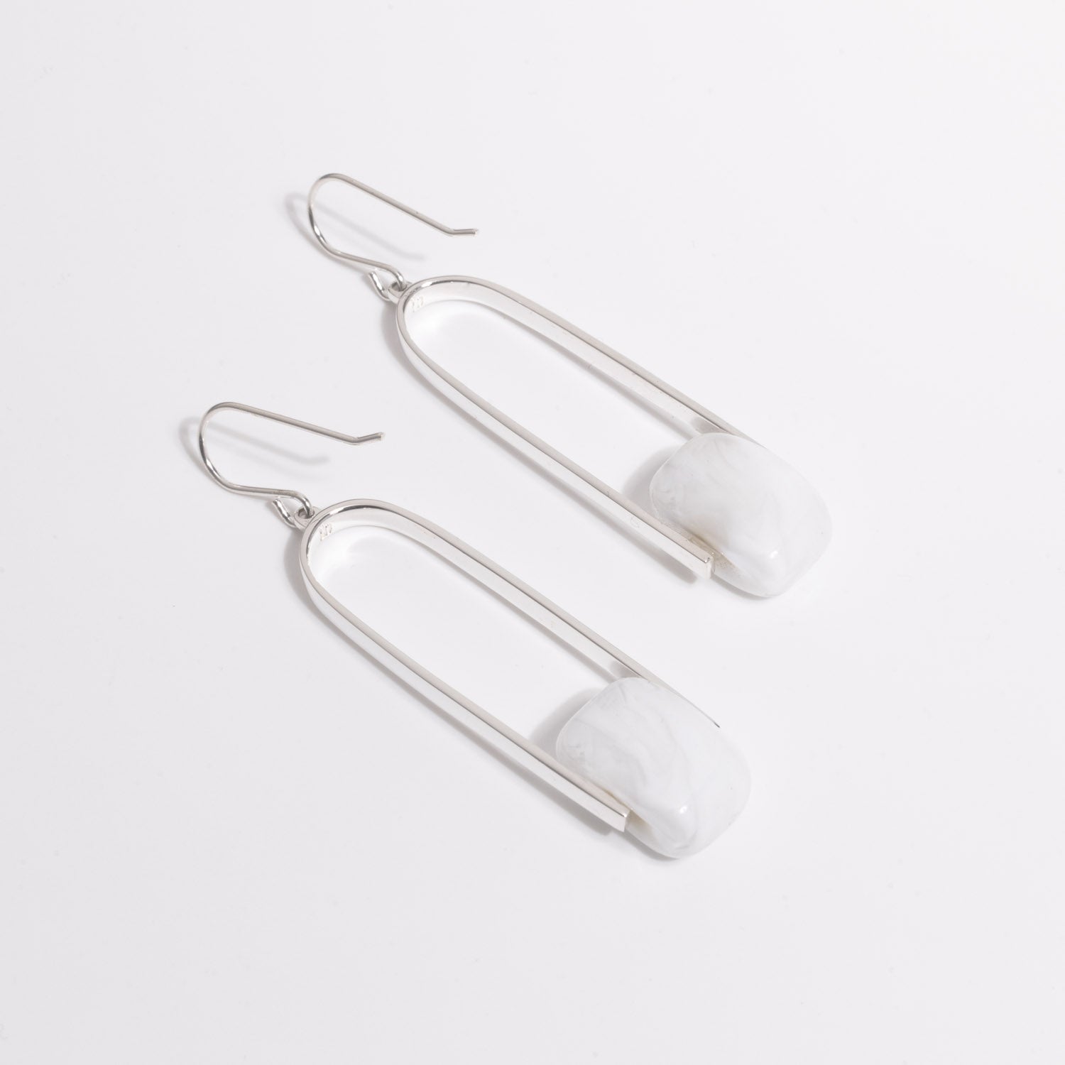 Empire Luxe Cloud - Silver Earrings
