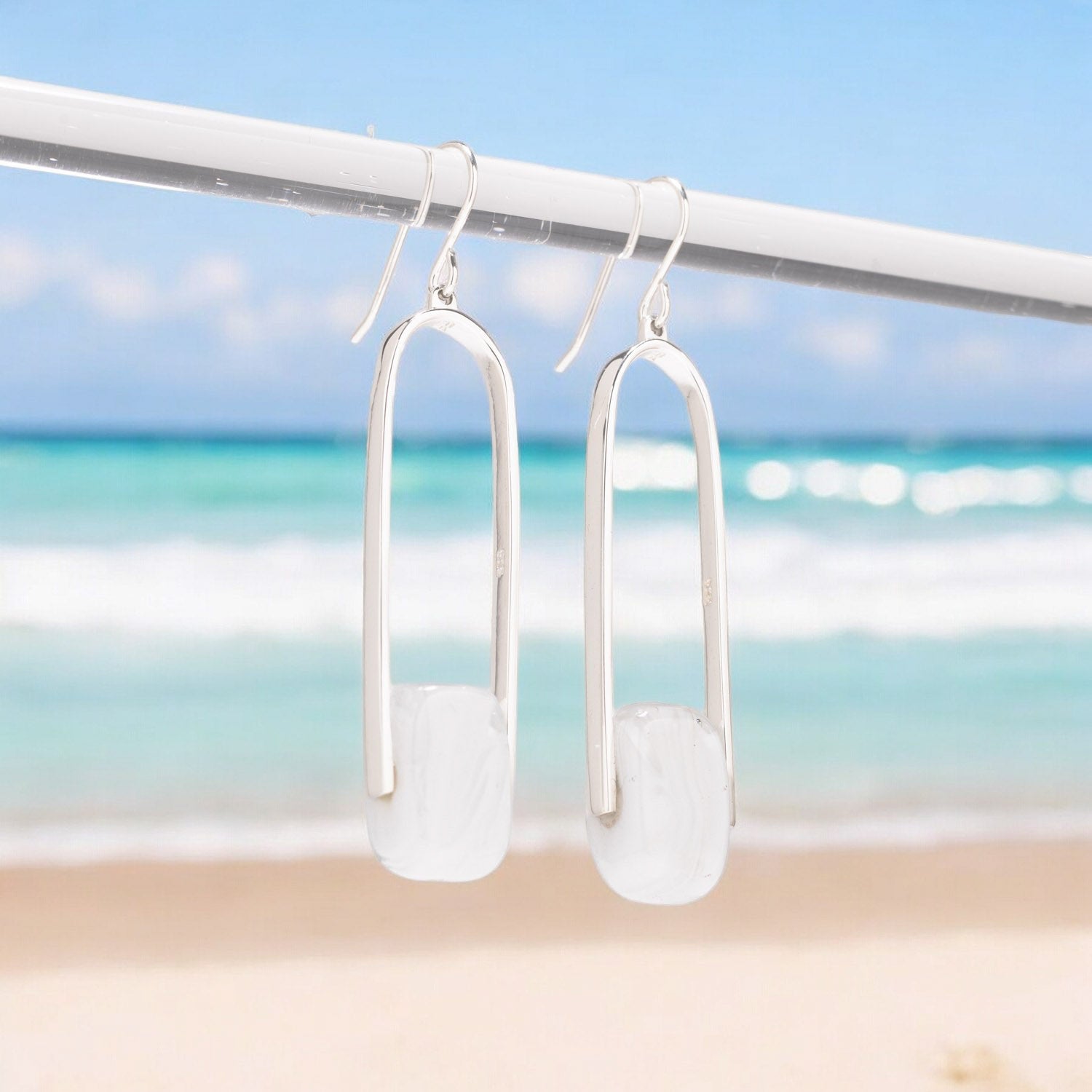 Empire Luxe Cloud - Silver Earrings