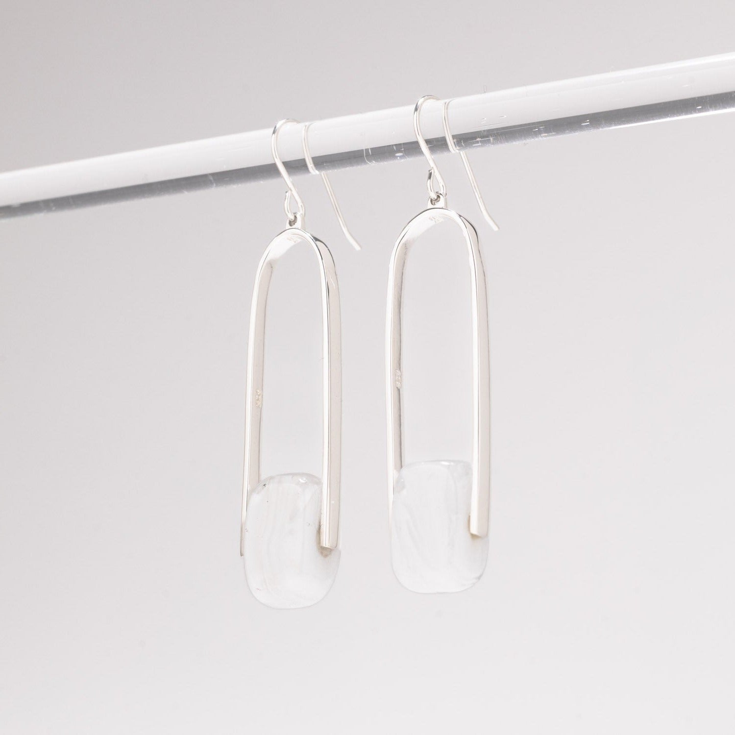 Empire Luxe Cloud - Silver Earrings