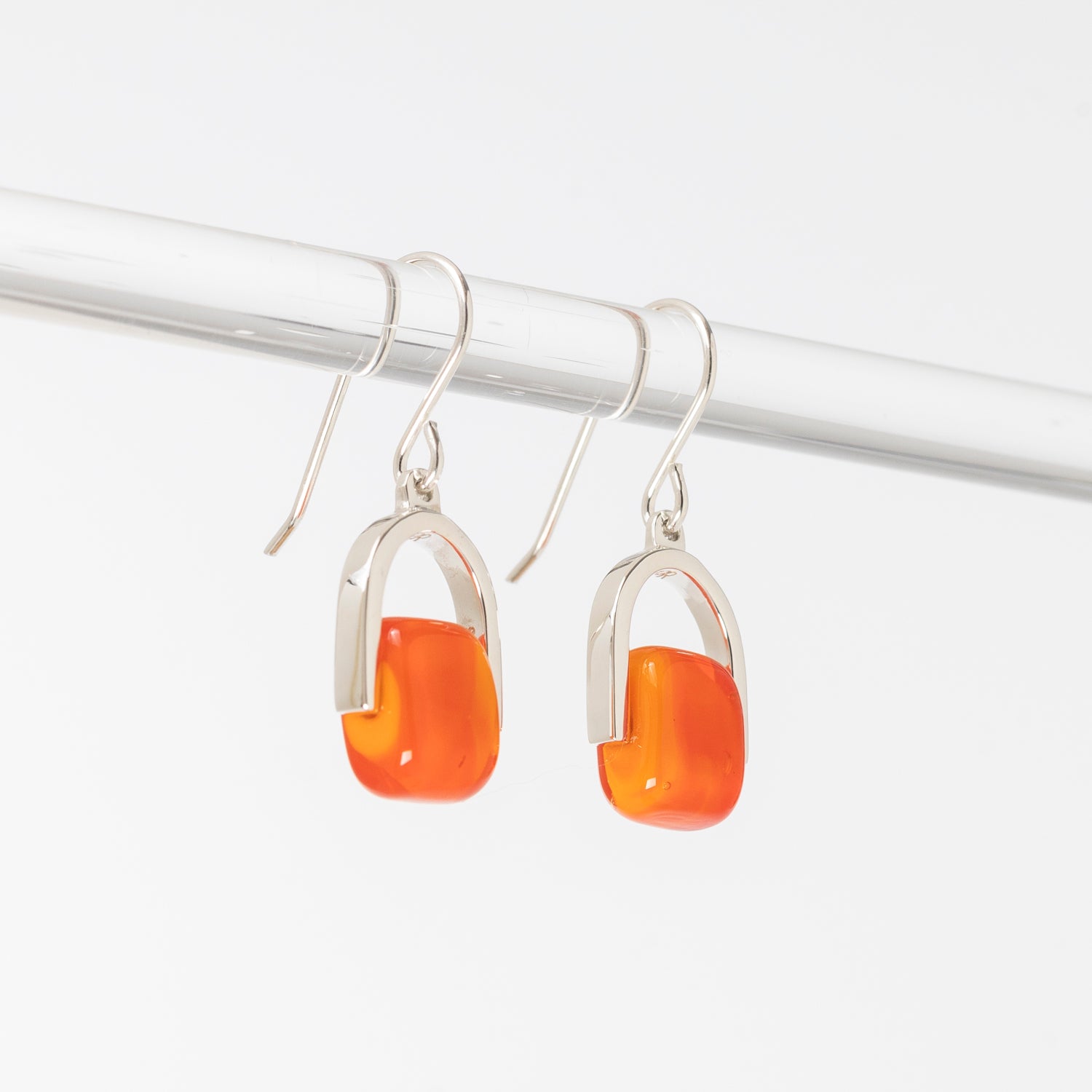 Empress Neon - Petite Silver Earrings