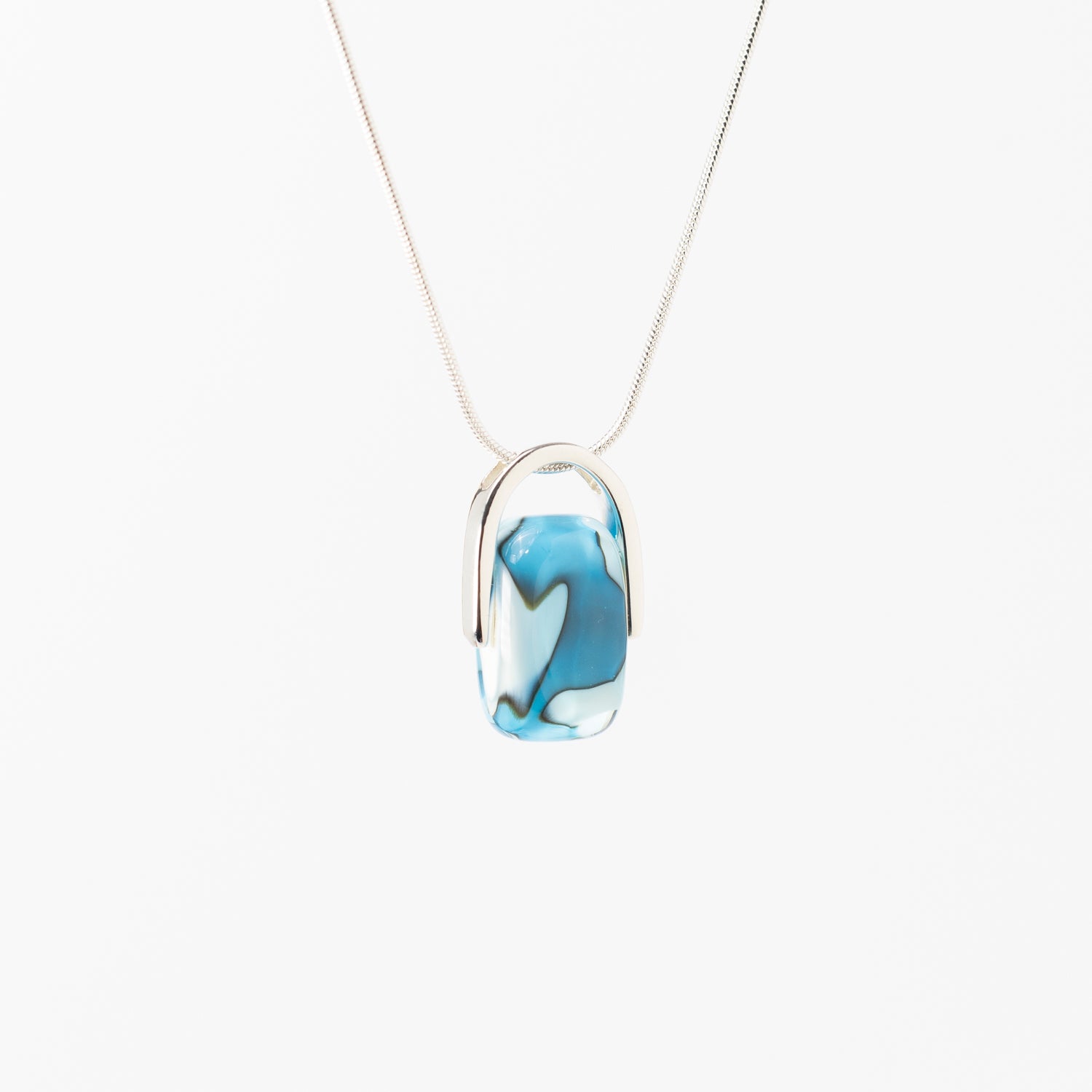 Empress Oceana - Petite Silver Pendant Necklace