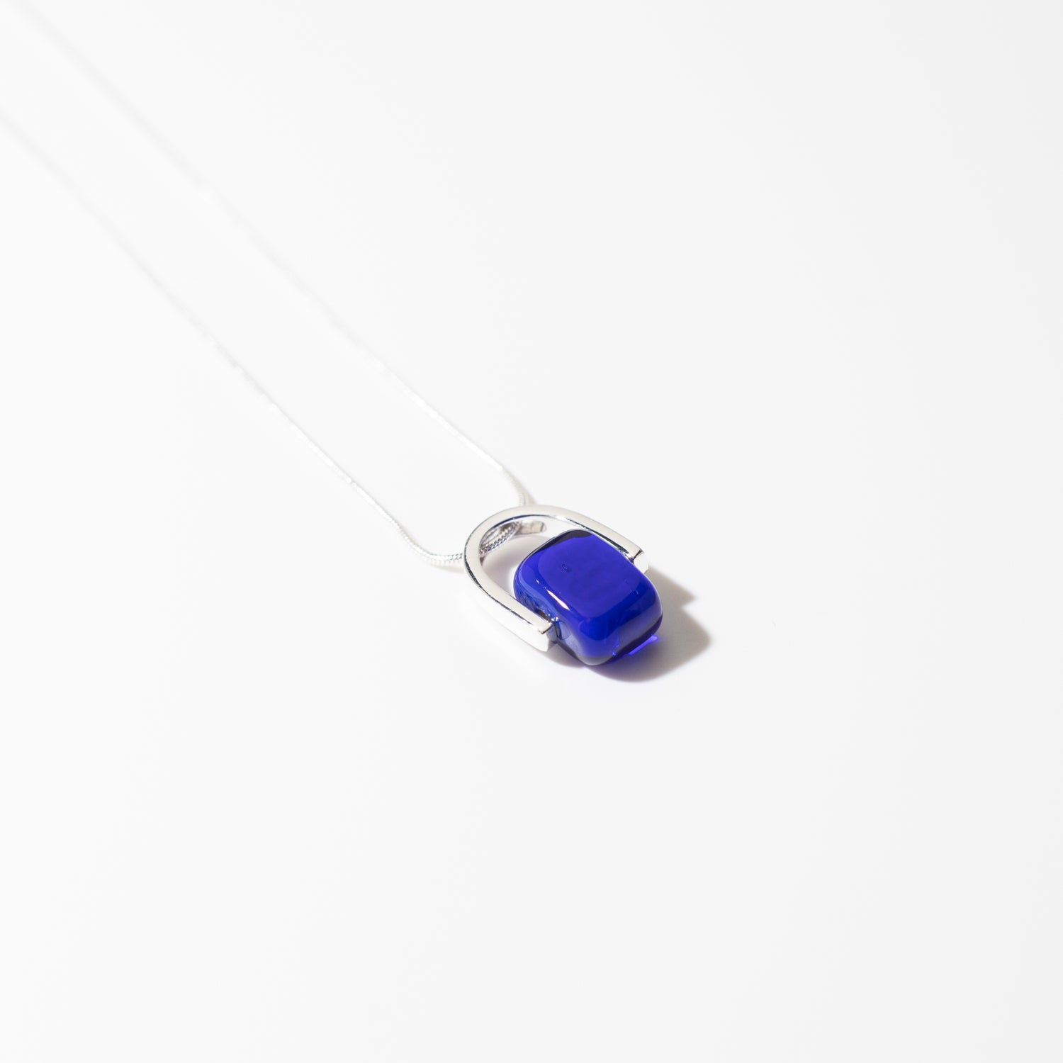 Empress Ultramarine - Petite Silver Pendant Necklace