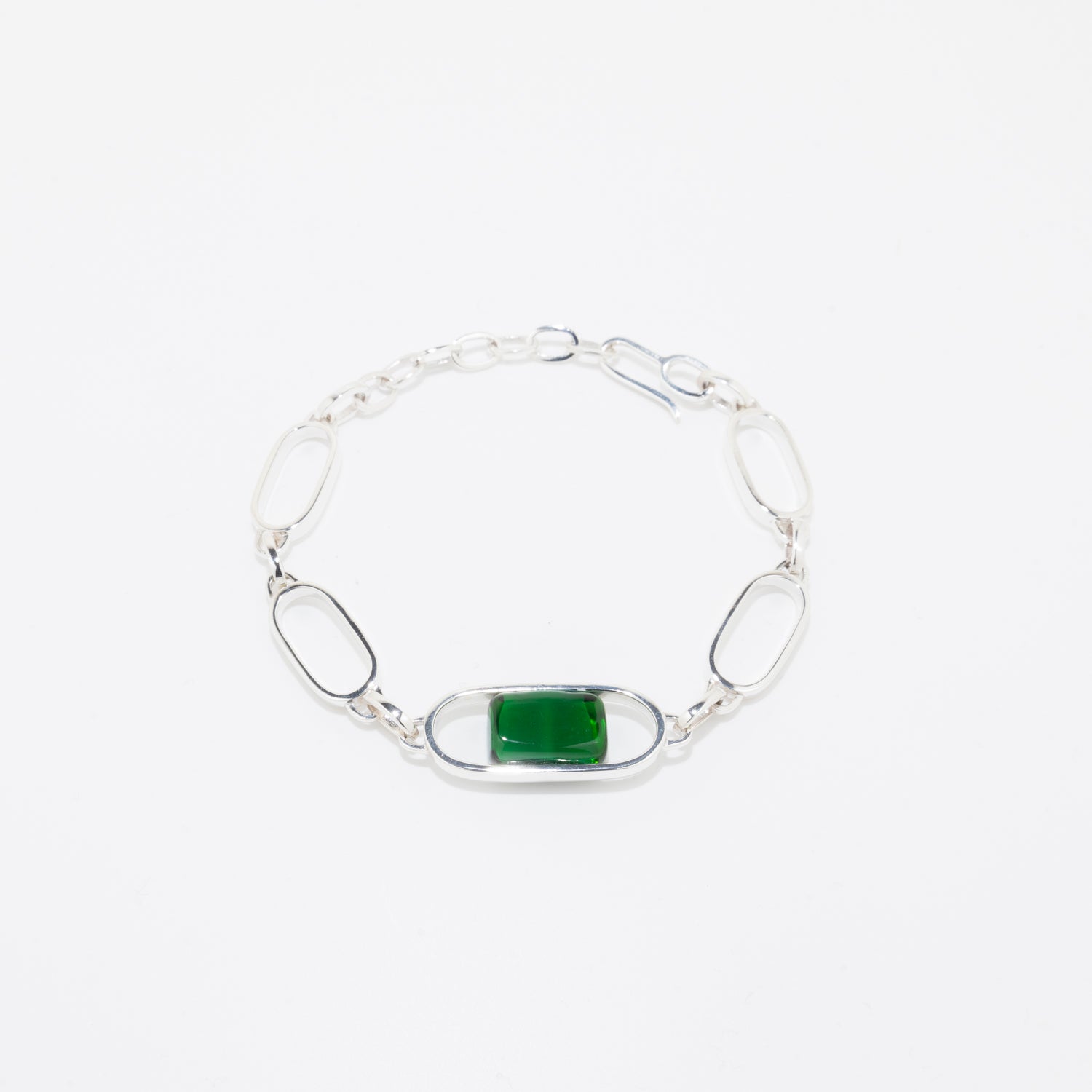 Empire Forest Green - Silver Bracelet