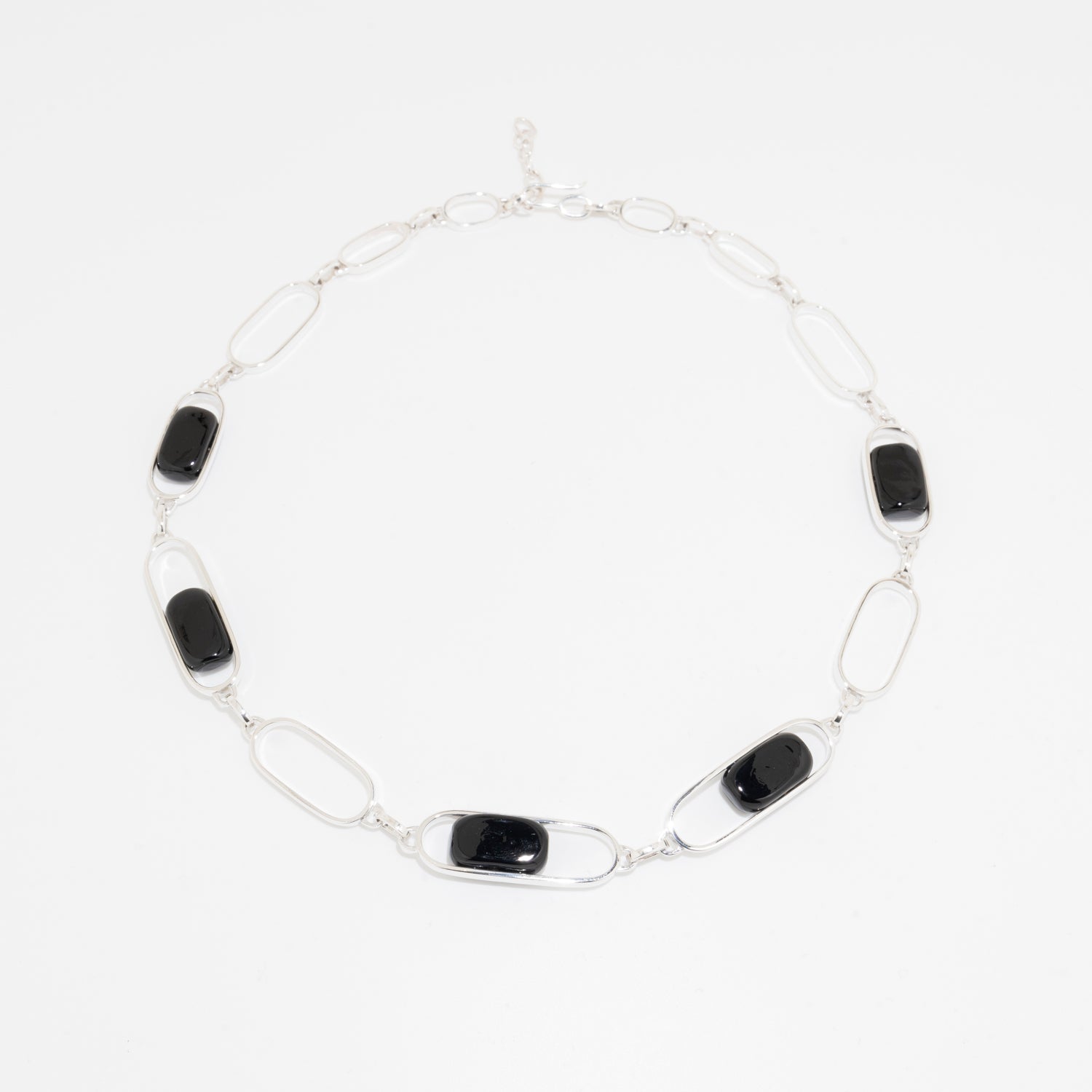 Empire Obsidian - Silver Necklace