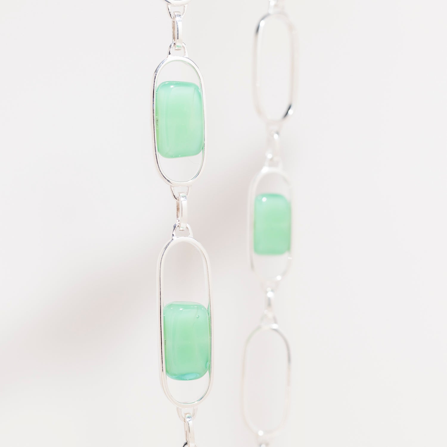 Empire Sea Green - Silver Necklace