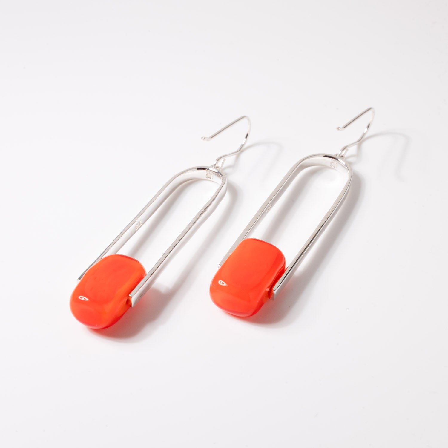 Empire Luxe Neon - Silver Earrings