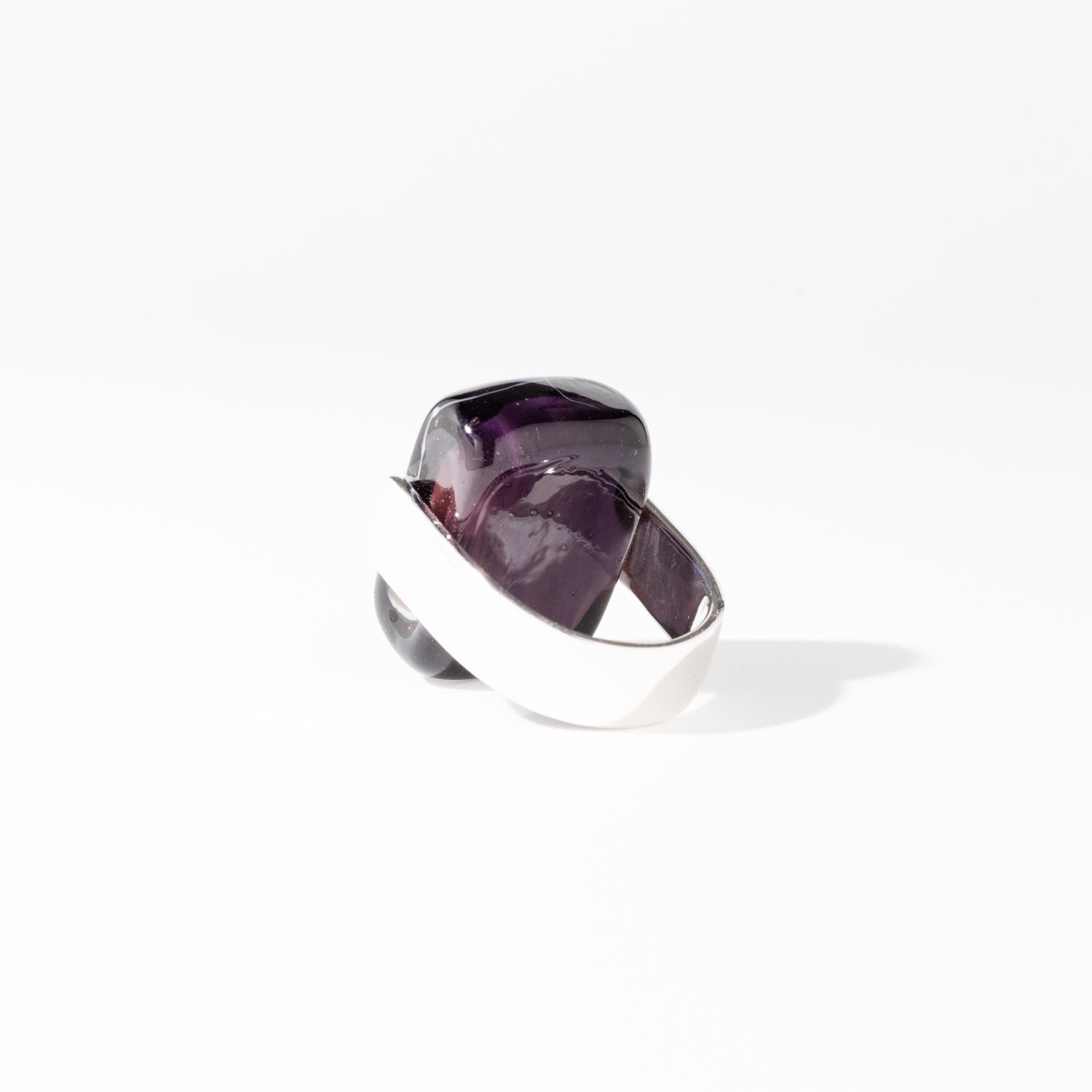Empire African Violet - Silver Ring