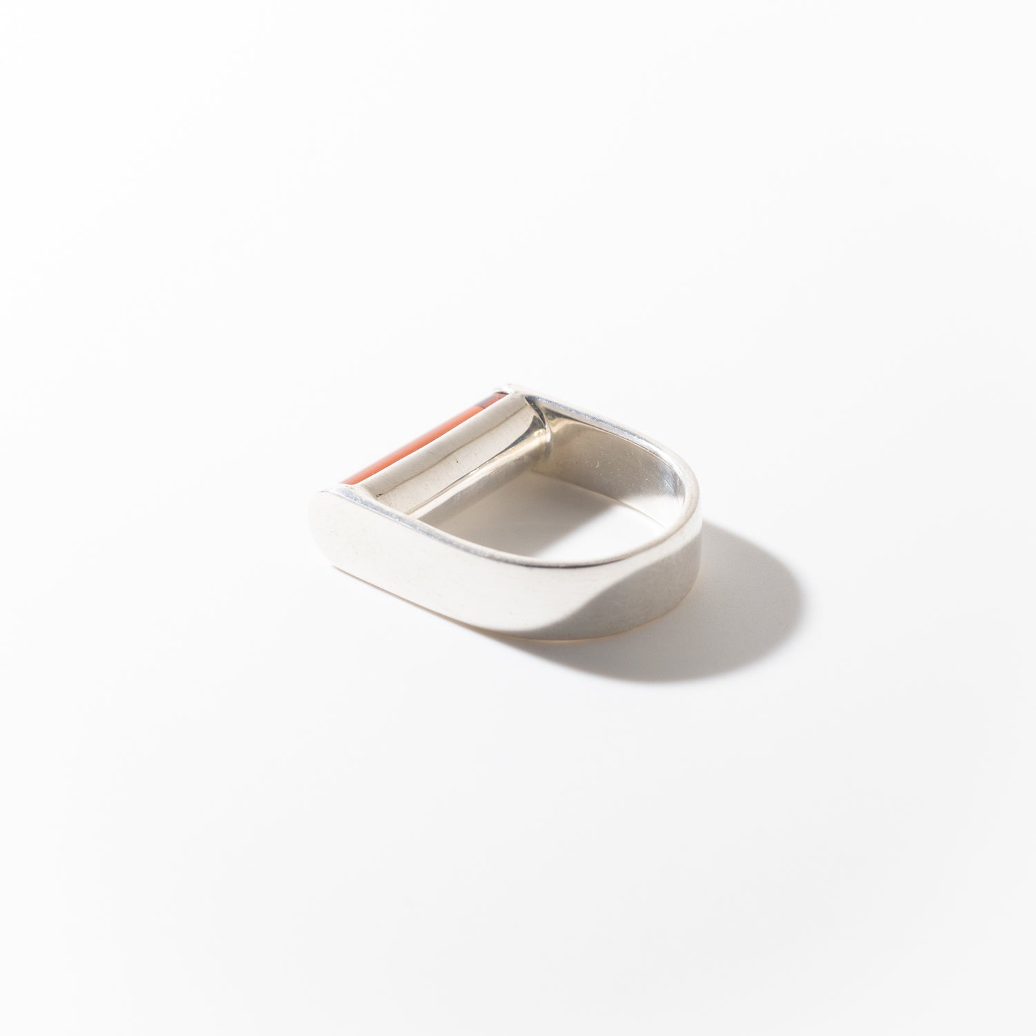 Juno Amber - Silver Ring