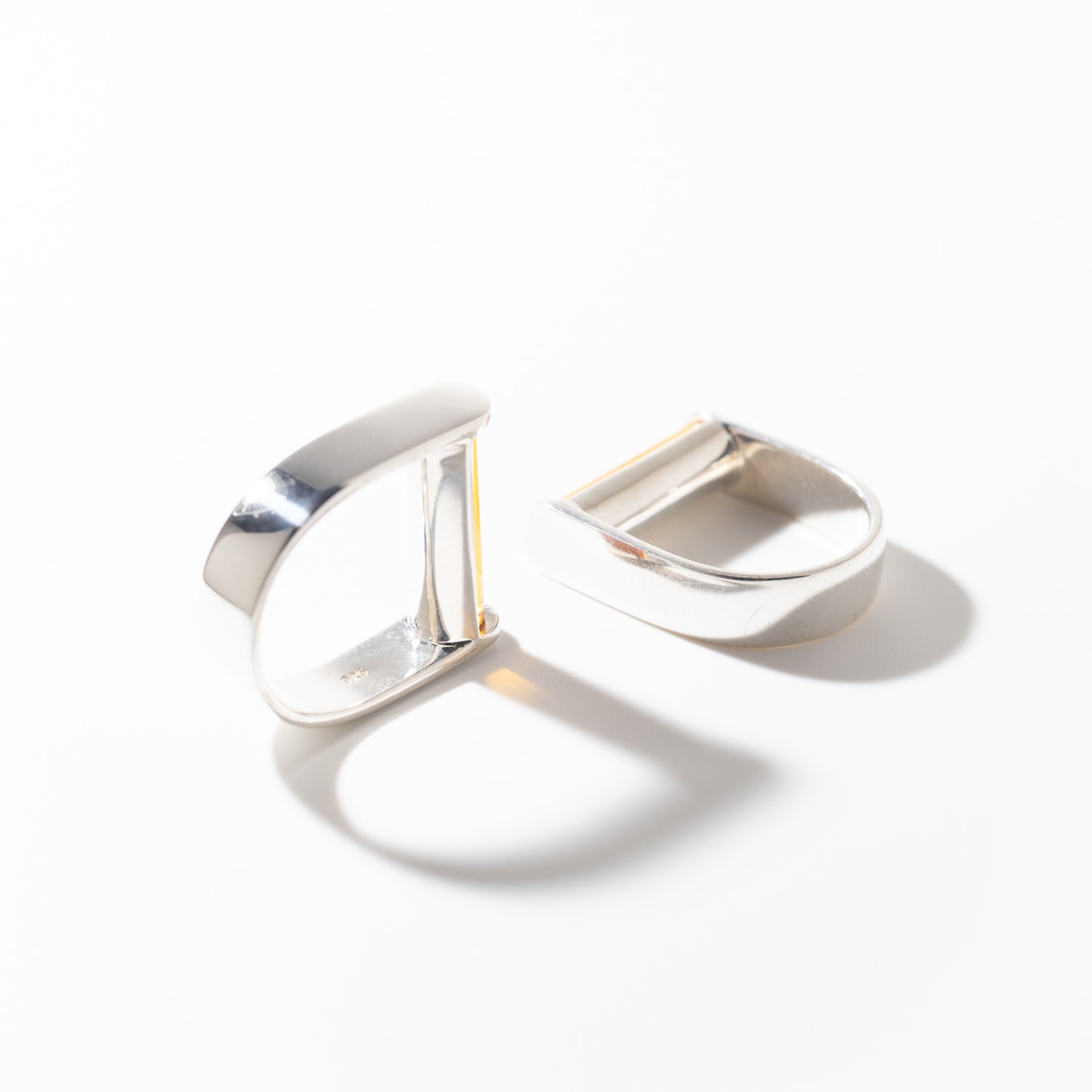 Juno Dark Amber - Silver Ring
