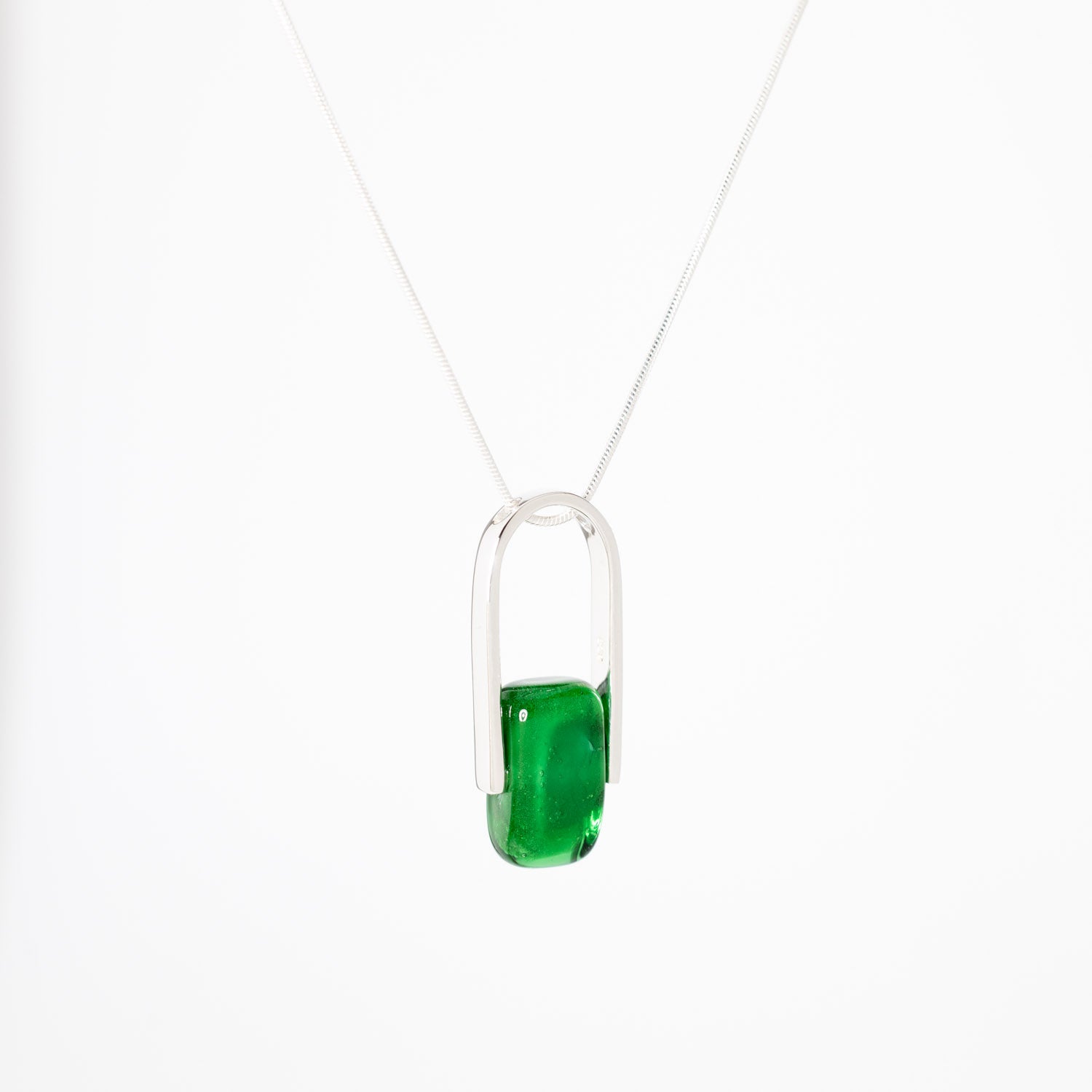 Empire Deep Forest - Silver Pendant Necklace