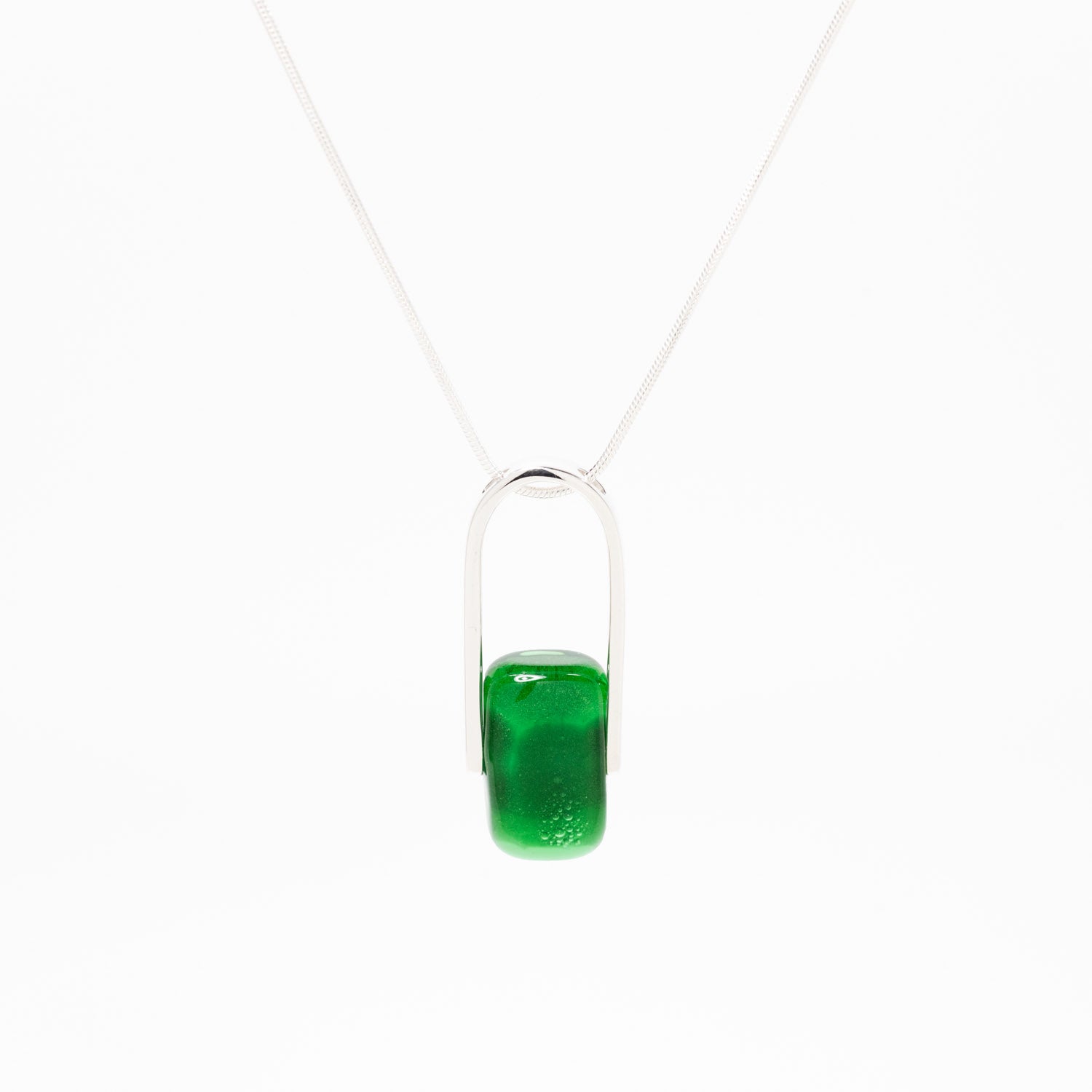 Empire Deep Forest - Silver Pendant Necklace