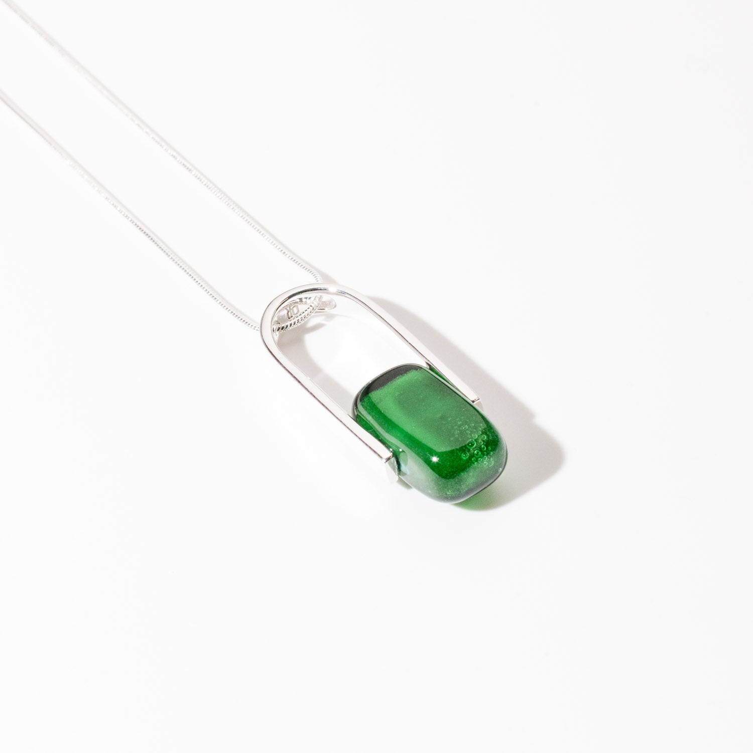 Empire Deep Forest - Silver Pendant Necklace