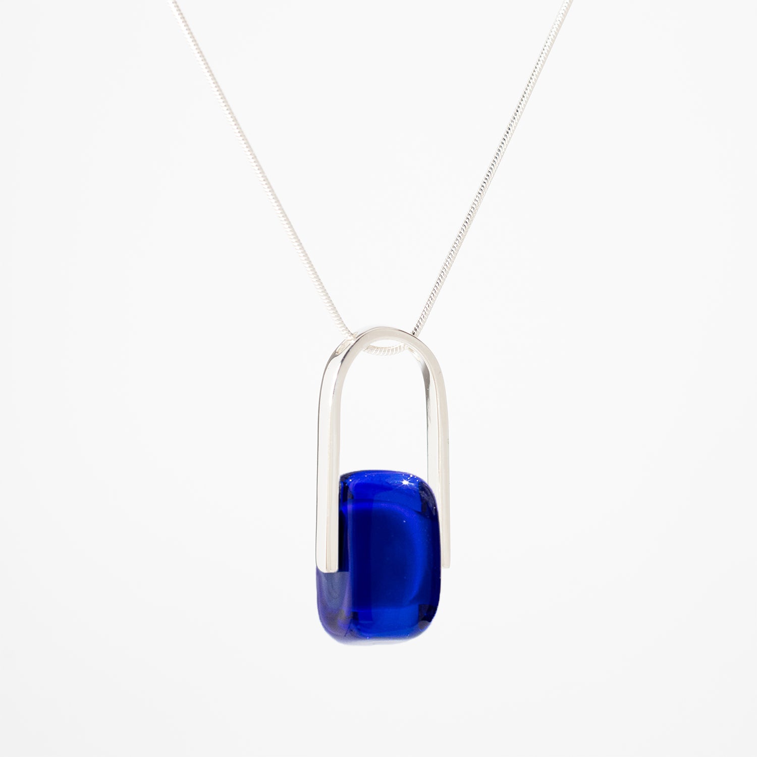 Empire Ultramarine - Silver Pendant Necklace