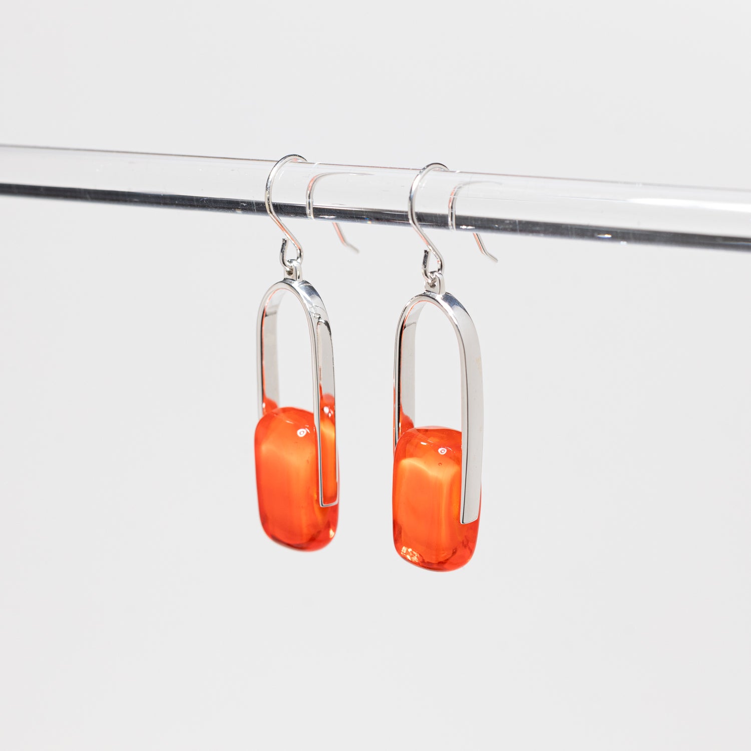 Empire Neon - Silver Earrings