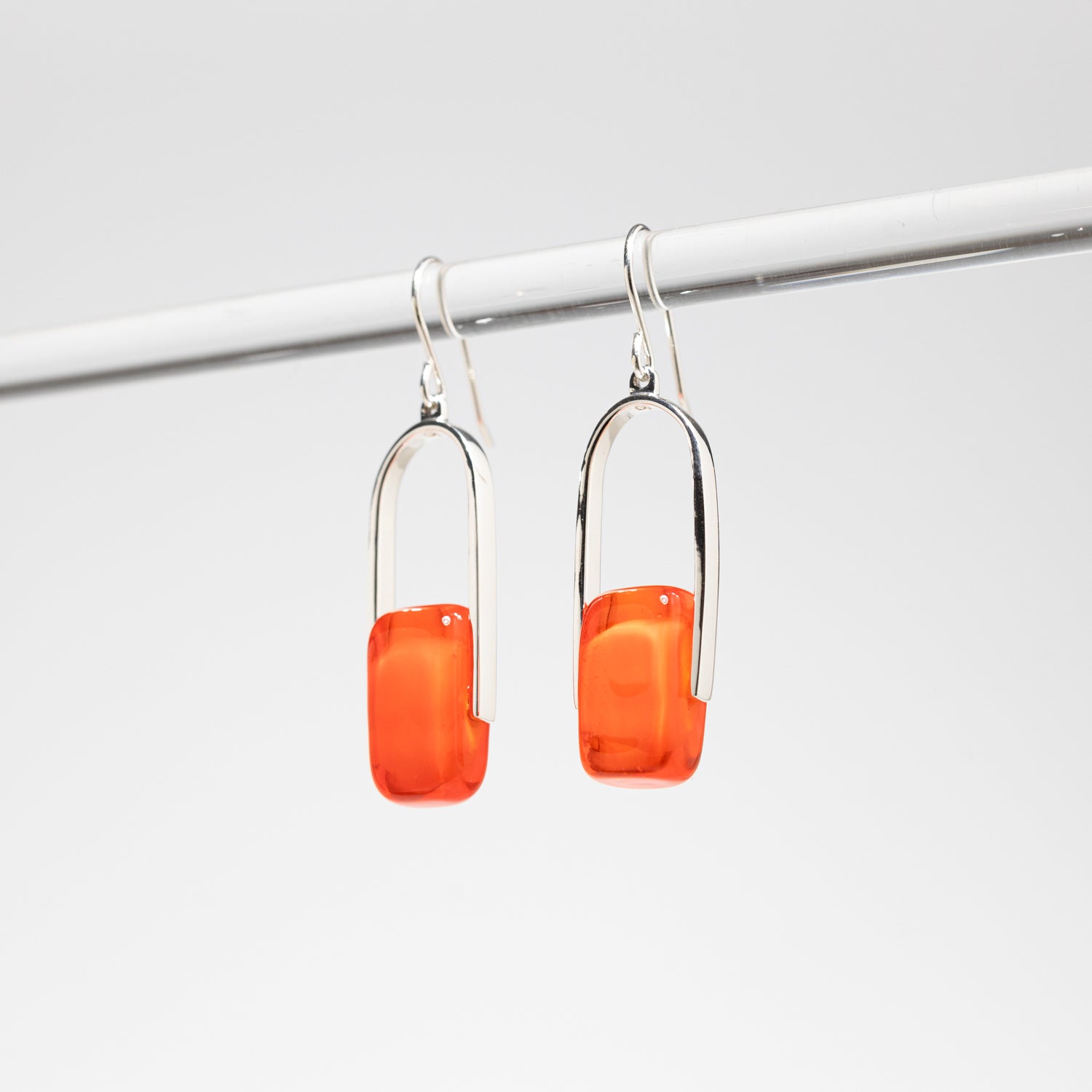 Empire Neon - Silver Earrings