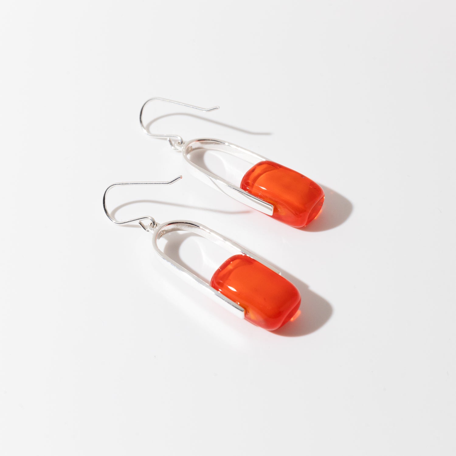 Empire Neon - Silver Earrings