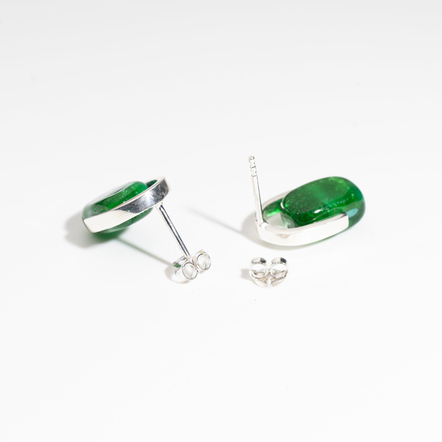 Empire Deep Forest - Silver Stud Earrings