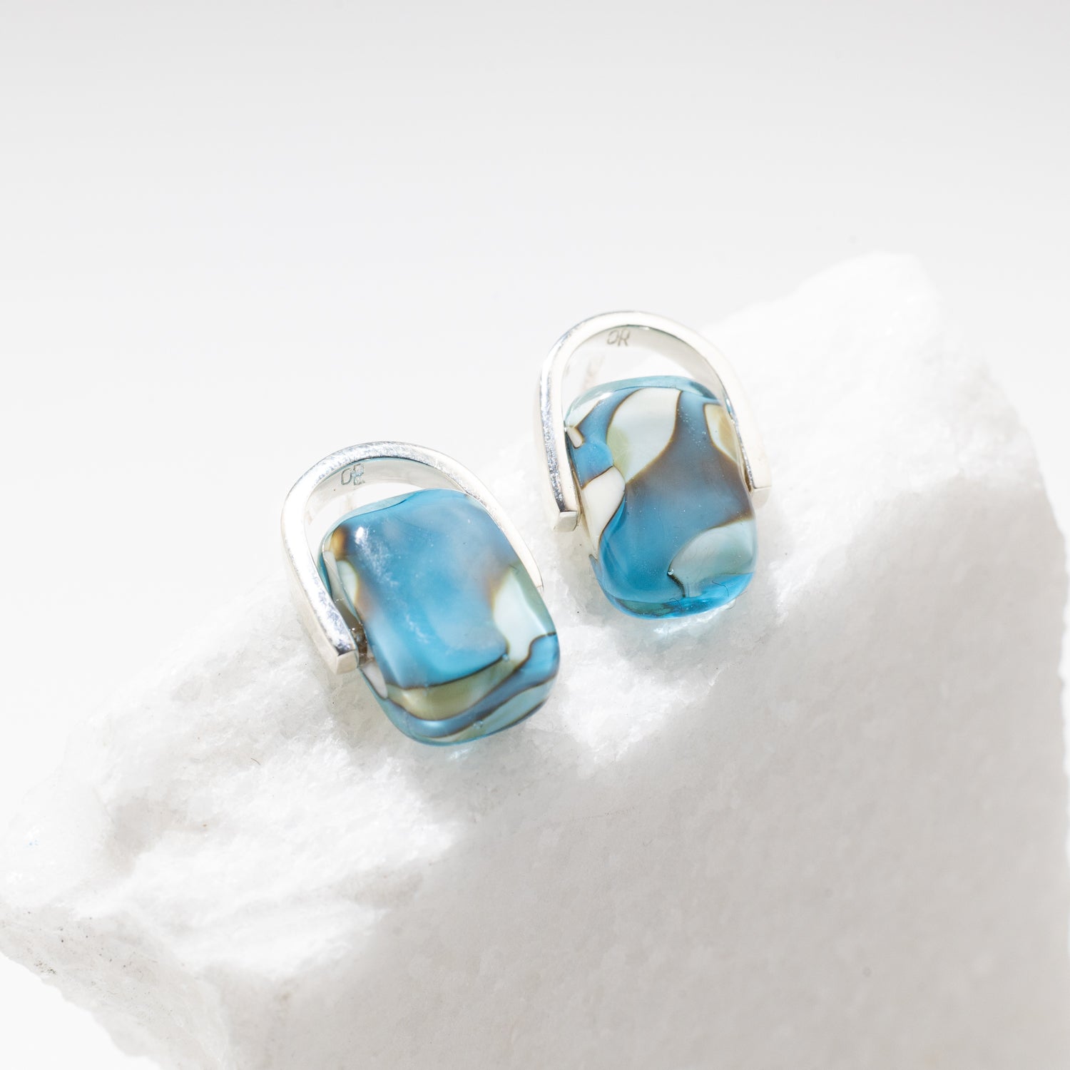 Empire Oceana - Silver Stud Earrings