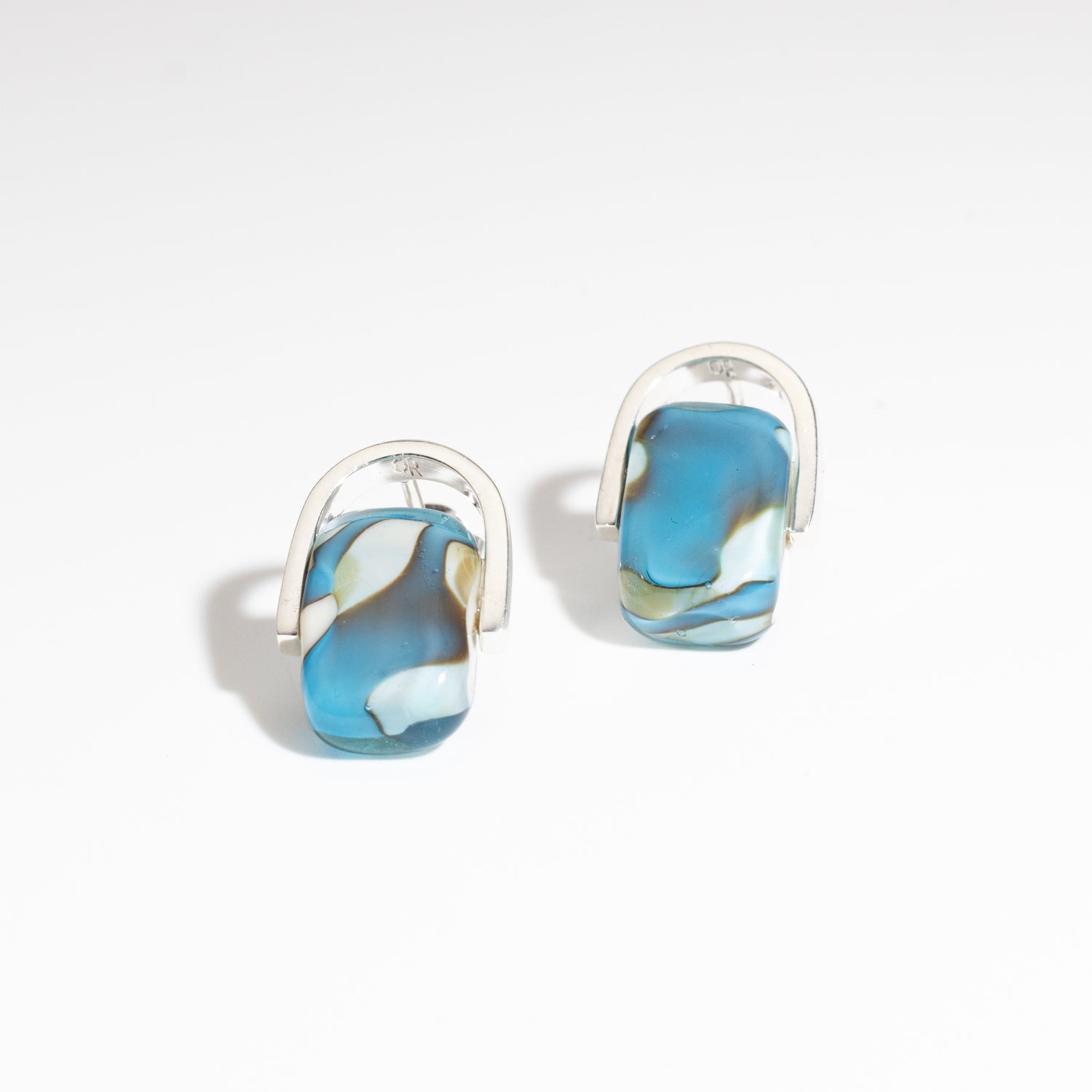 Empire Oceana - Silver Stud Earrings