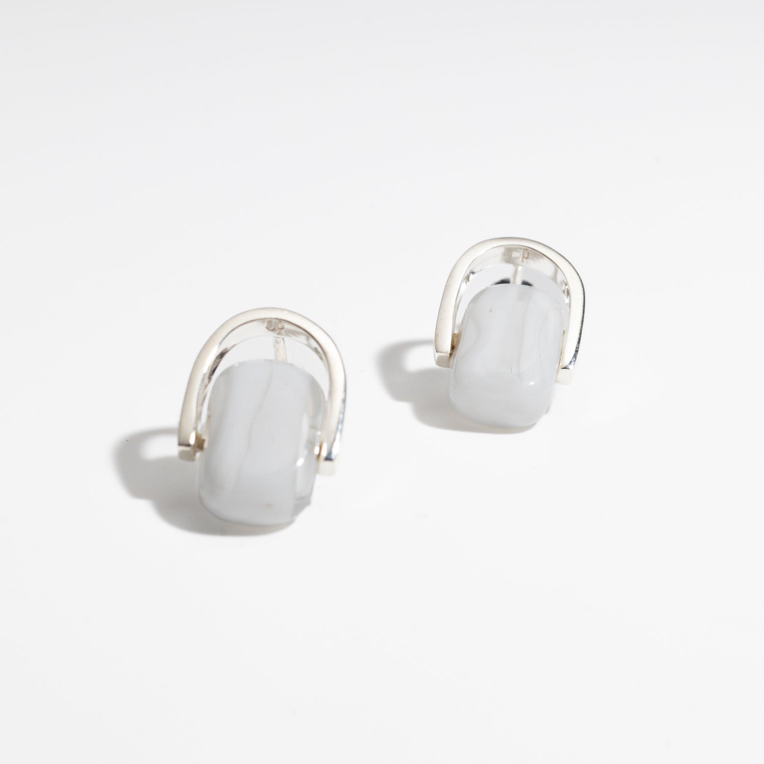Empire Cloud - Silver Stud Earrings