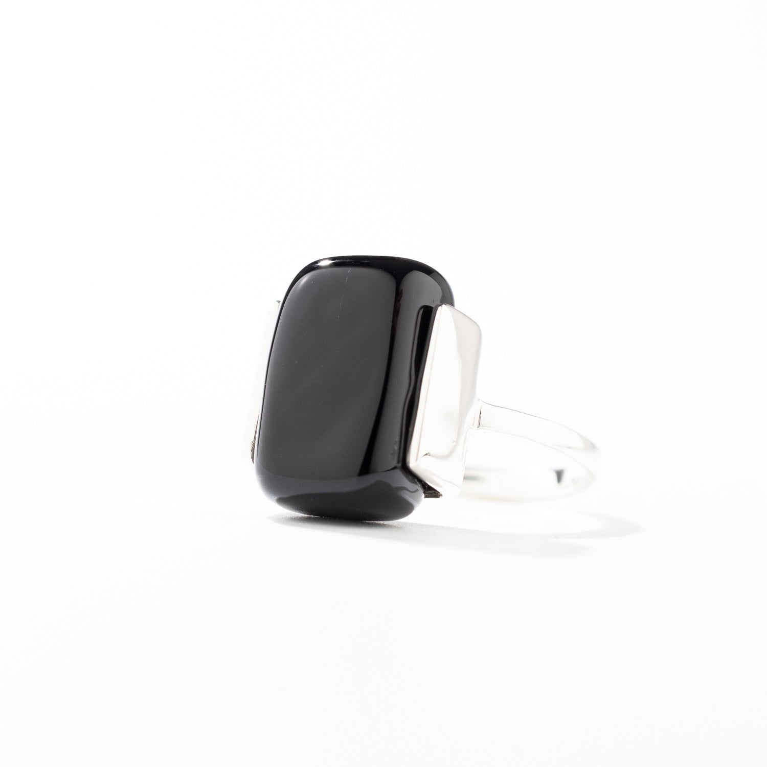 Soho Obsidian - Silver Ring