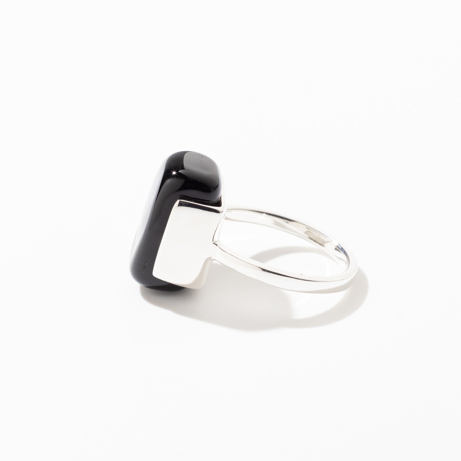 Soho Obsidian - Silver Ring