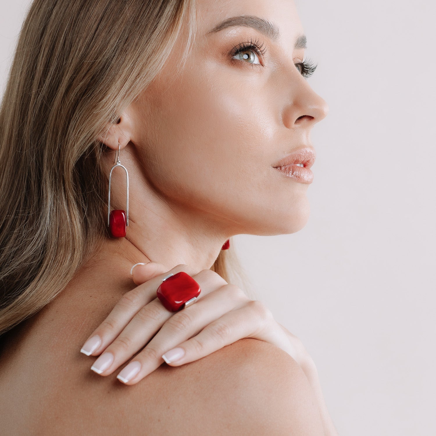 Empire Ruby - Silver Ring