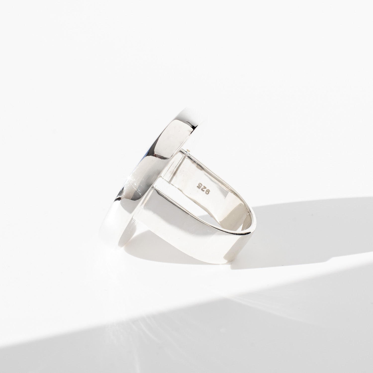 Athena Obsidian - Silver Ring