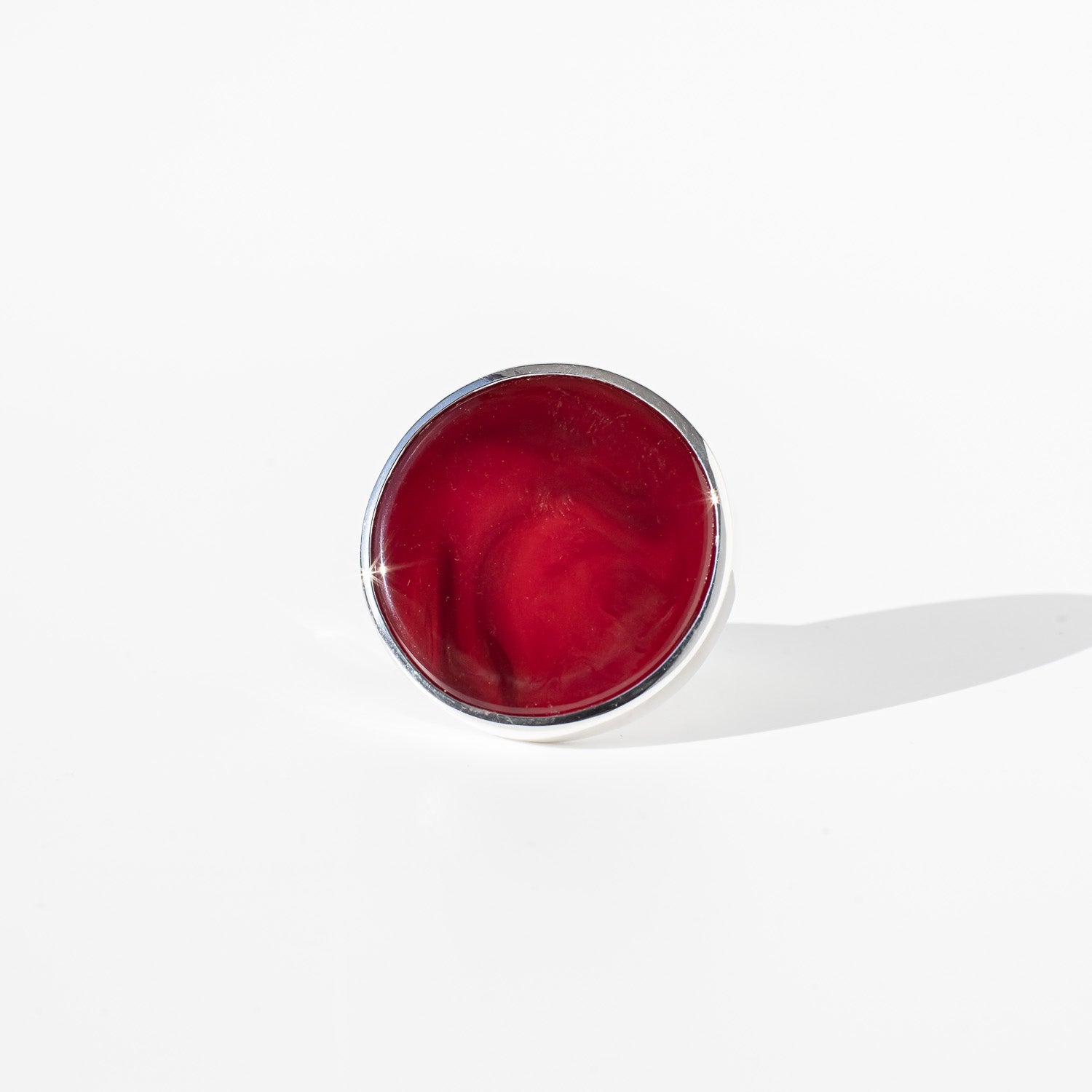Athena Ruby - Silver Ring
