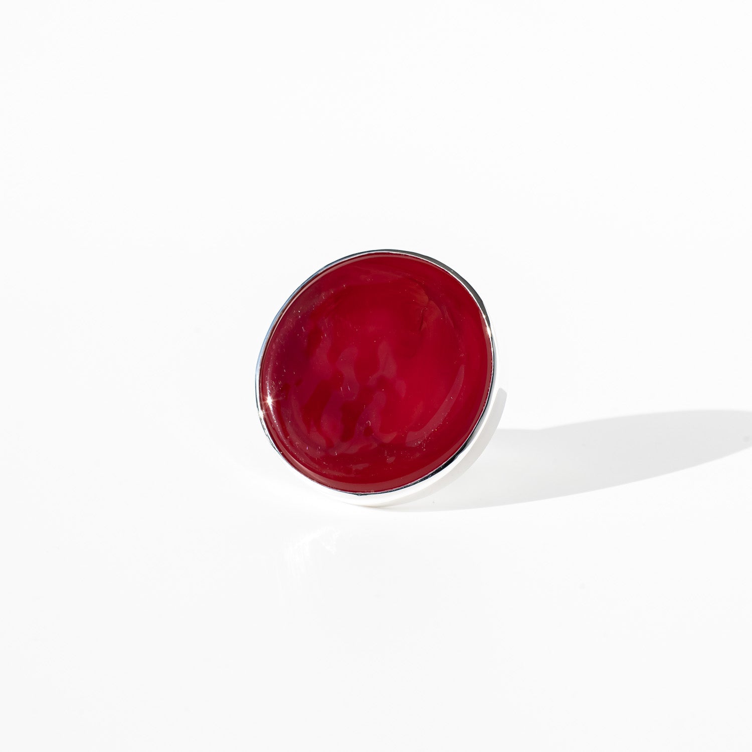 Athena Ruby - Silver Ring