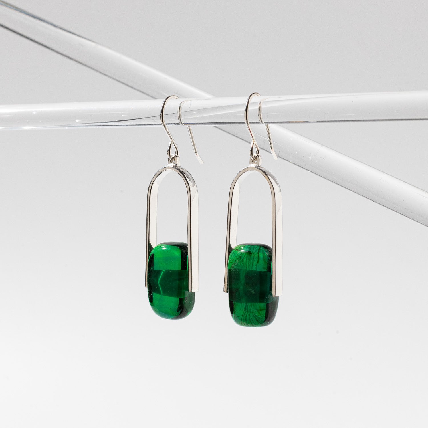 Empire Deep Forest - Silver Earrings