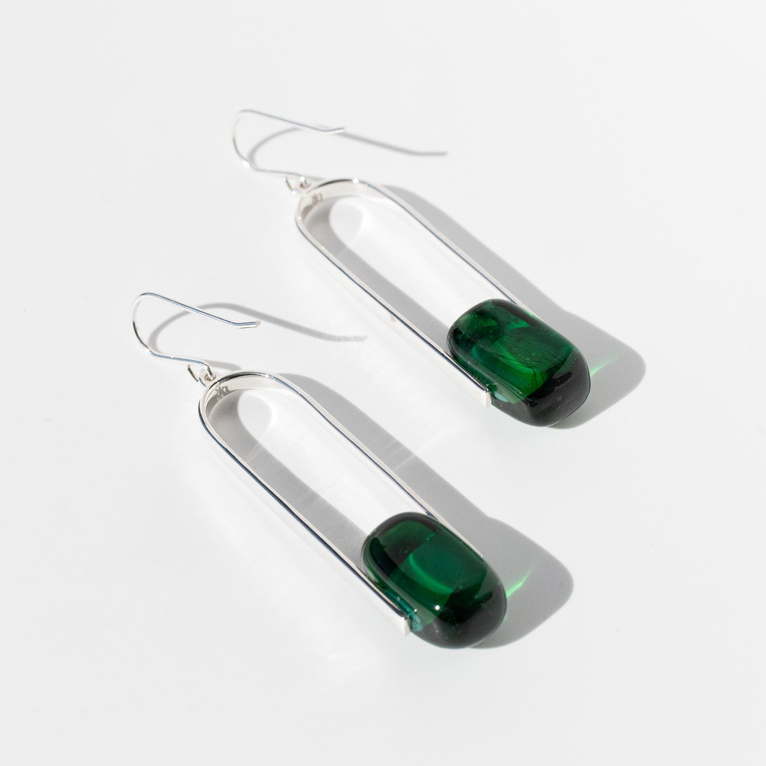 Empire Luxe Deep Forest - Silver Earrings