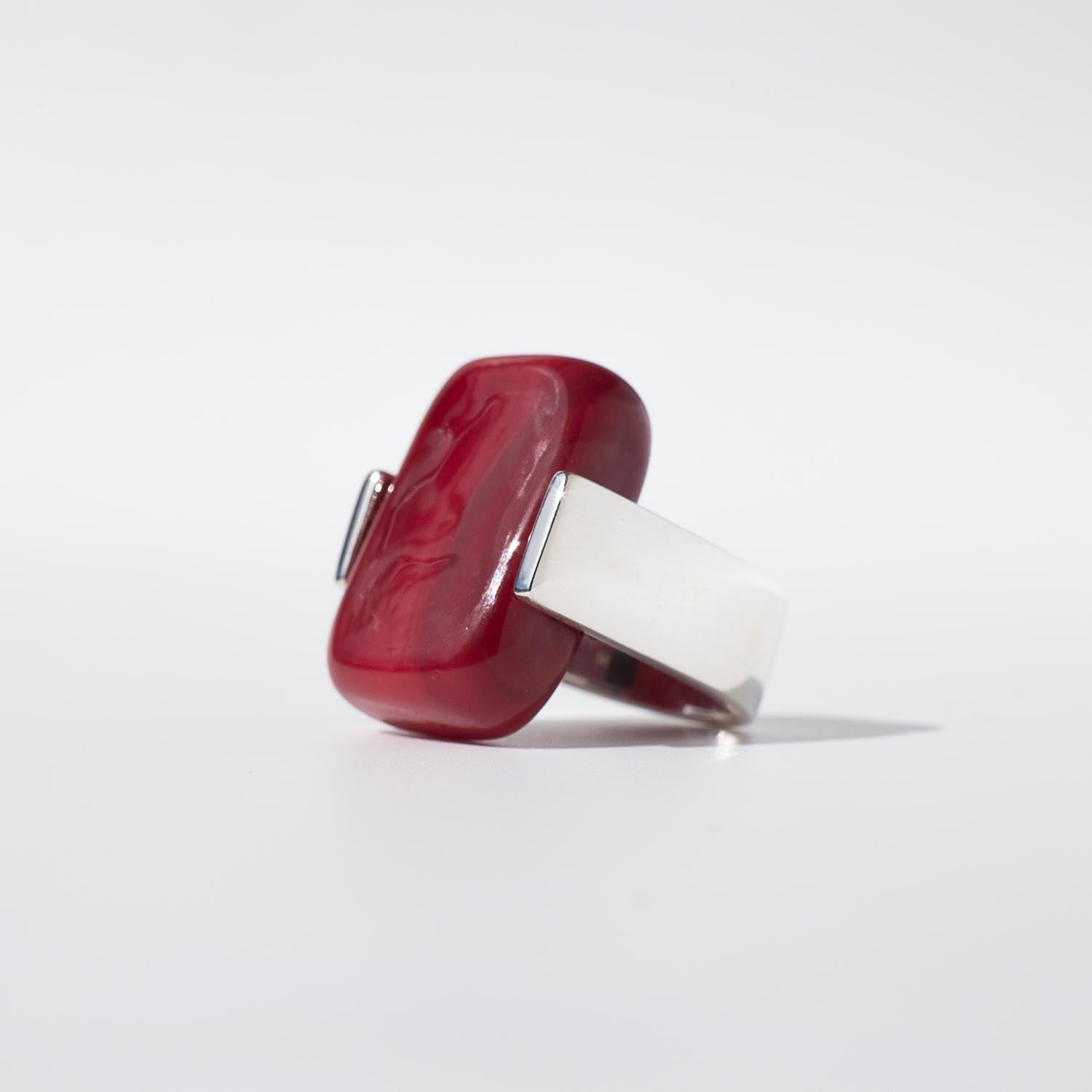 Empire Ruby - Silver Ring