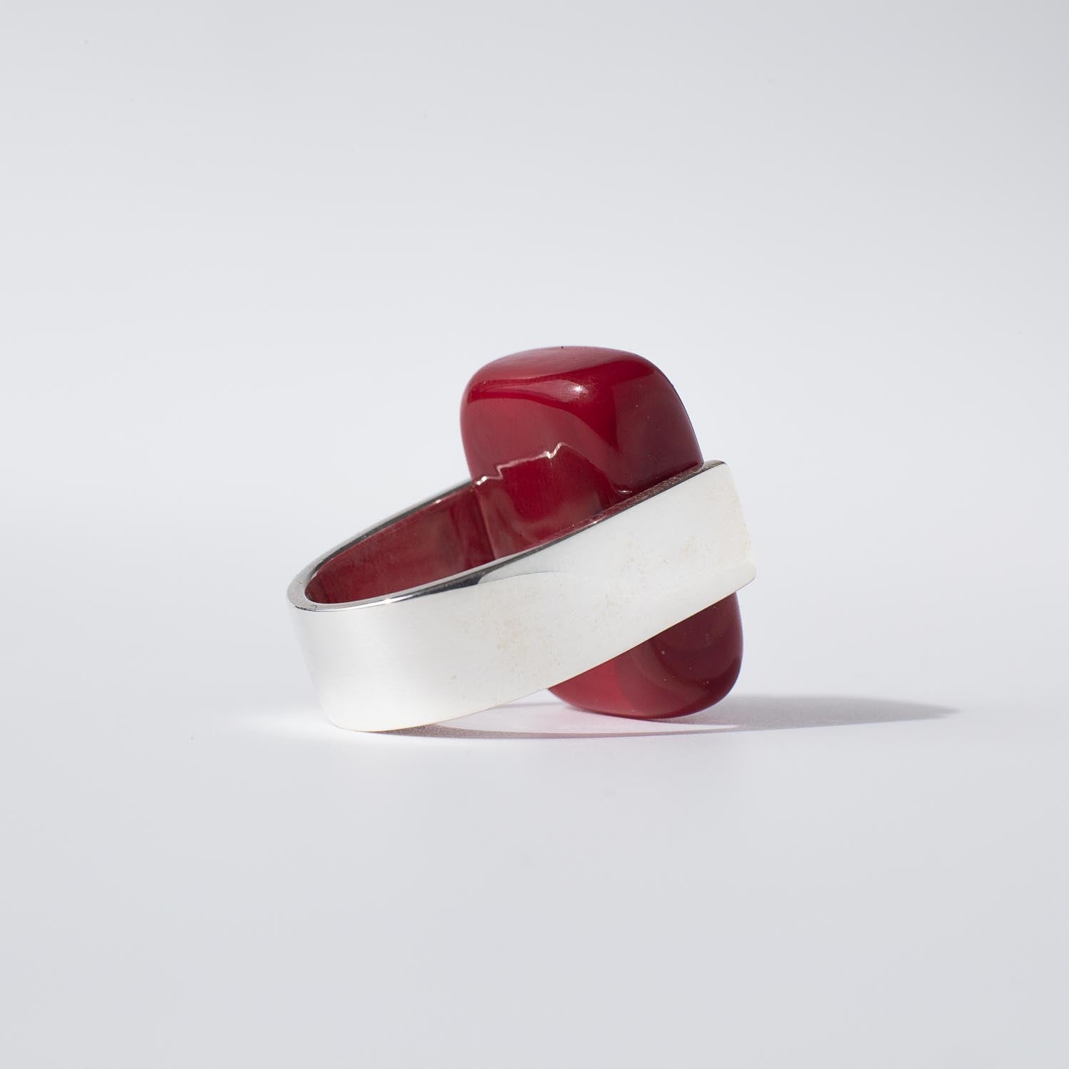 Empire Ruby - Silver Ring