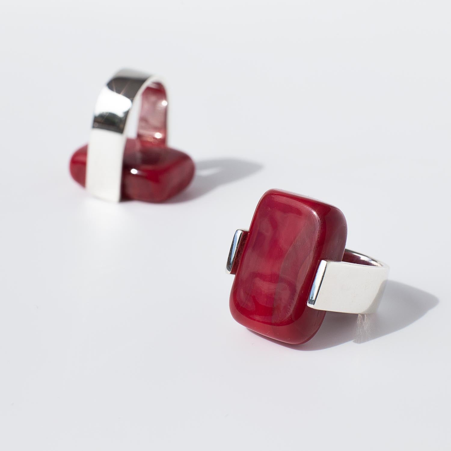 Empire Ruby - Silver Ring