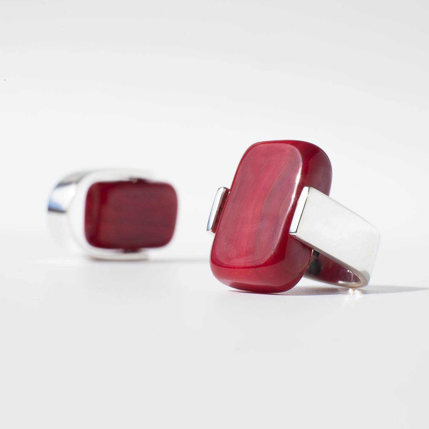 Empire Ruby - Silver Ring