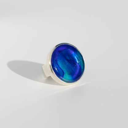 Athena Bluebell - Silver Ring (Small)