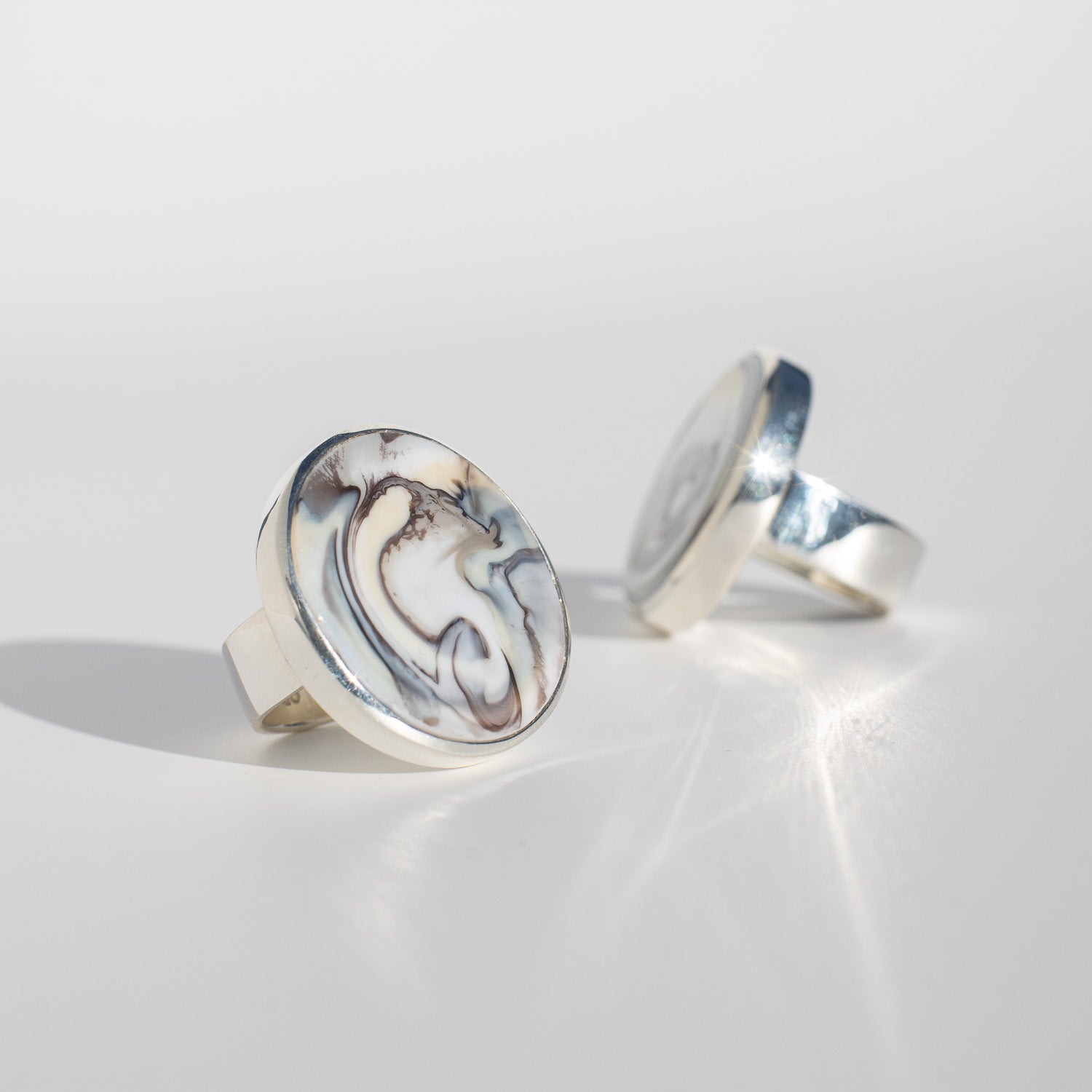 Athena Granite - Silver Ring