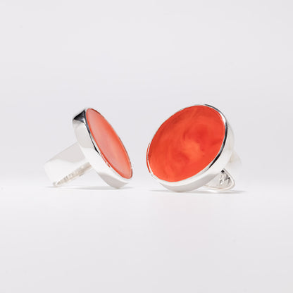 Athena Neon - Silver Ring