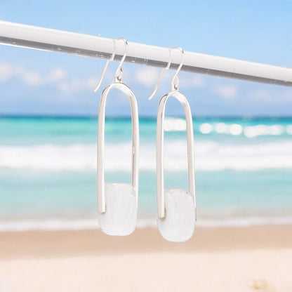 Empire Luxe Cloud - Silver Earrings