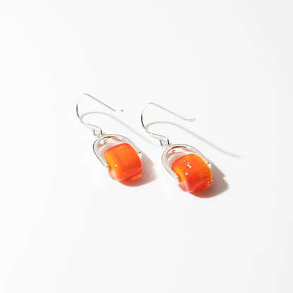 Empress Neon - Petite Silver Earrings