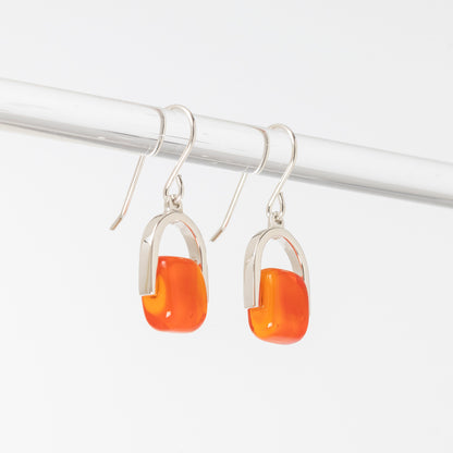 Empress Neon - Petite Silver Earrings