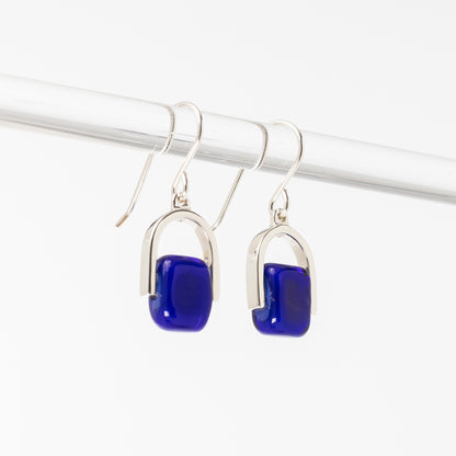 Empress Ultramarine - Petite Silver Earrings