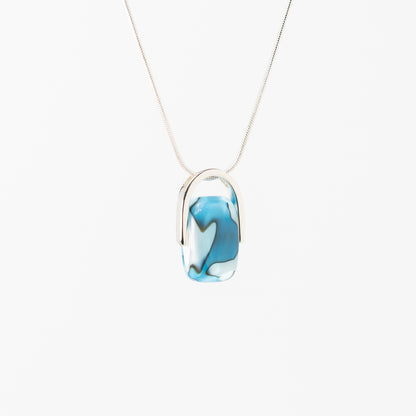Empress Oceana - Petite Silver Pendant Necklace