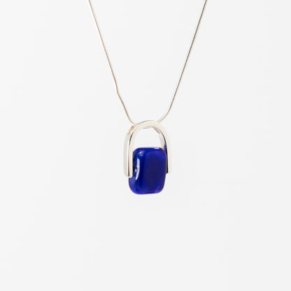 Empress Ultramarine - Petite Silver Pendant Necklace