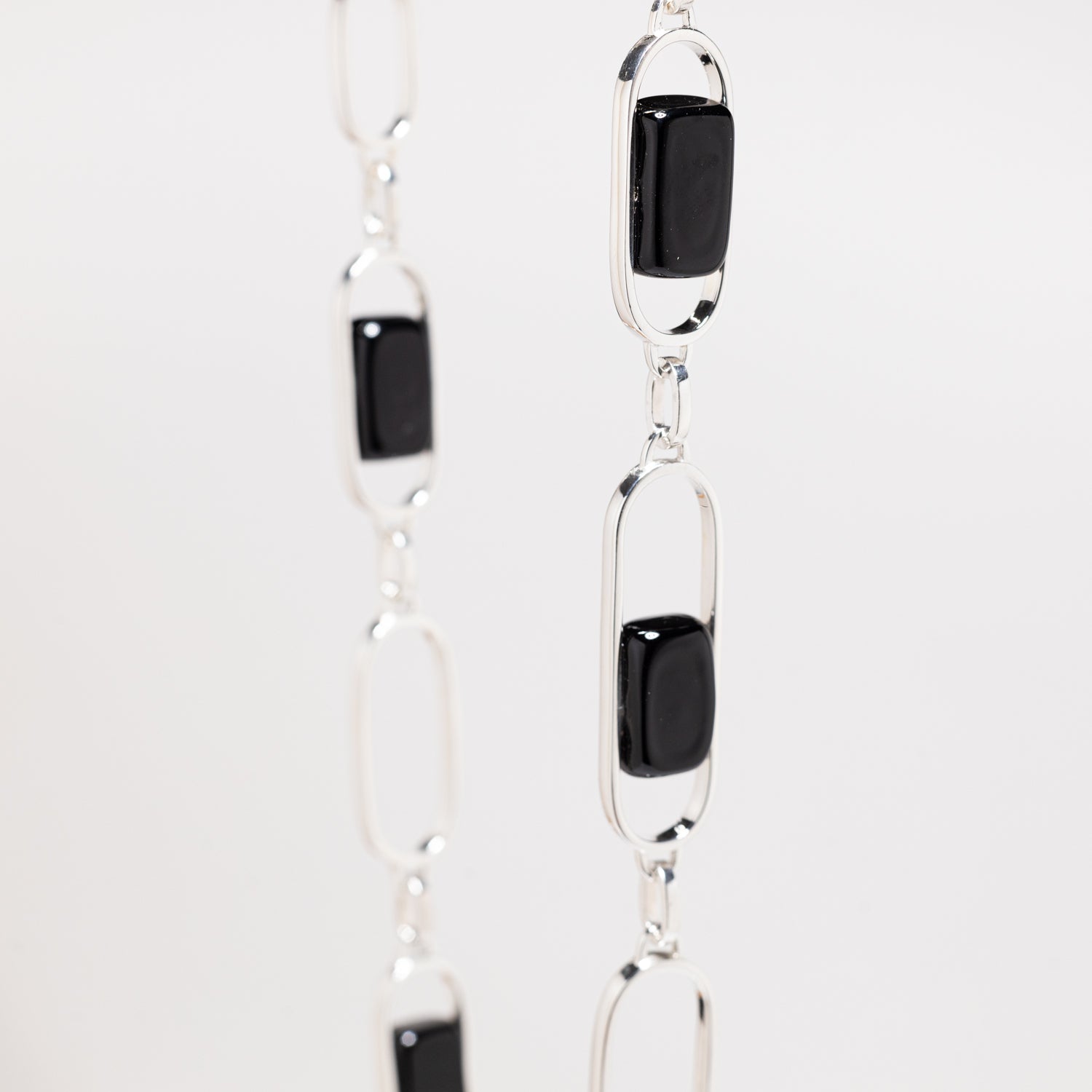 Empire Obsidian - Silver Necklace