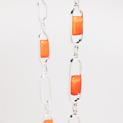 Empire Neon - Silver Necklace