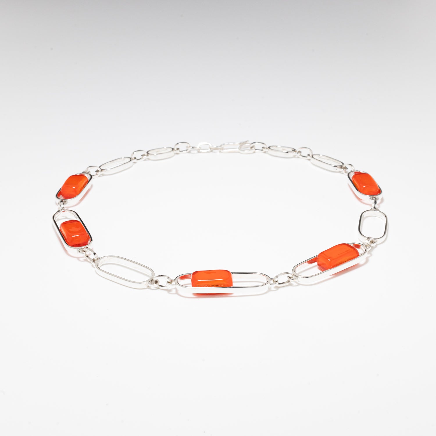 Empire Neon - Silver Necklace