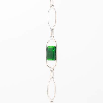 Empire Forest Green - Silver Bracelet